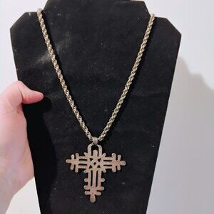 24 inch Cross necklace